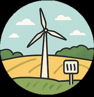 Energie-Route (Windpark & Landschaft)